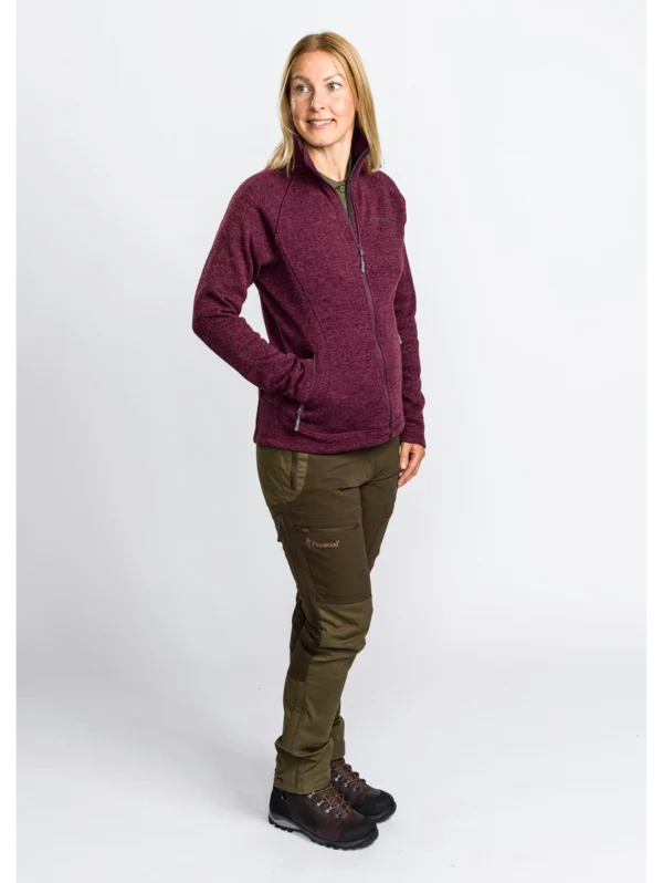 PINEWOOD Gabriella fliisjakk naistele, ploomililla (suurus L)