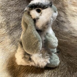 3f07d84a-b960-44a8-a577-f9763e6eb780 Kaisuloom "Jänes" hall-valge (18 cm)