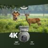 EZVIZ EB8 Pro RANGER 4G+WiFi 8MP akuga kamoflaaž väli pöördkaamera koos 8W päikesepaneeliga