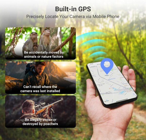 EZVIZ EB8 Pro RANGER 4G+WiFi 8MP akuga kamoflaaž väli pöördkaamera koos 8W päikesepaneeliga